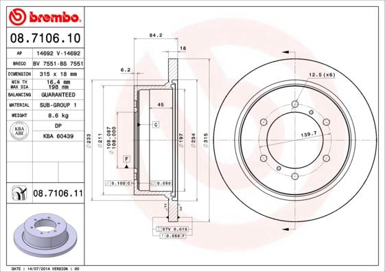 Breco BS 7551 - Гальмівний диск avtolavka.club