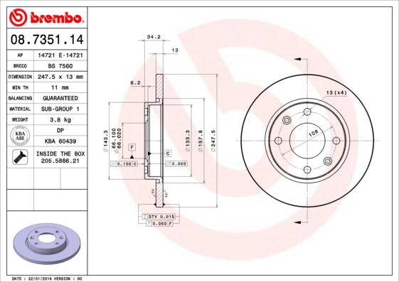 Breco BS 7560 - Гальмівний диск avtolavka.club