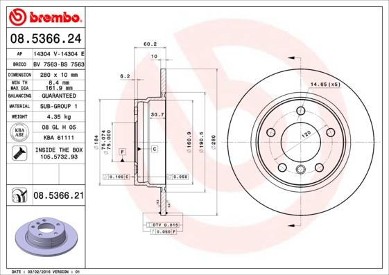 Breco BS 7563 - Гальмівний диск avtolavka.club