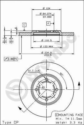 Breco BS 7505 - Гальмівний диск avtolavka.club