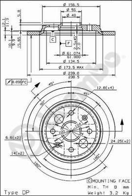 Breco BS 7513 - Гальмівний диск avtolavka.club