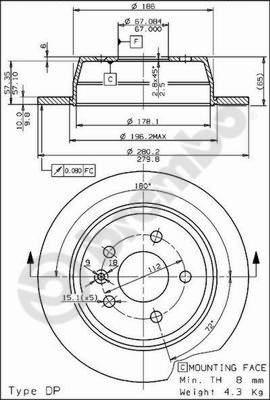 Breco BS 7539 - Гальмівний диск avtolavka.club