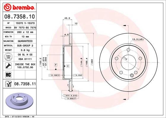 Breco BS 7570 - Гальмівний диск avtolavka.club