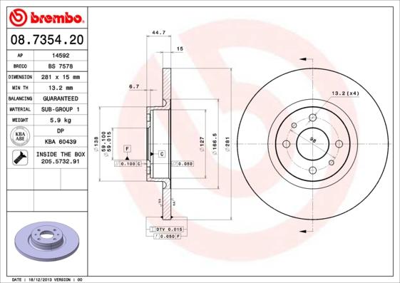 Breco BS 7578 - Гальмівний диск avtolavka.club