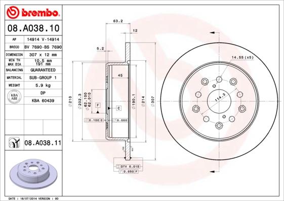 Breco BS 7690 - Гальмівний диск avtolavka.club