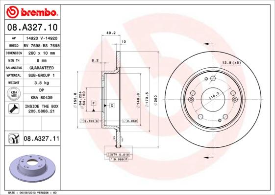 Breco BV 7698 - Гальмівний диск avtolavka.club