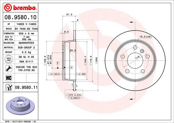 Breco BS 7646 - Гальмівний диск avtolavka.club