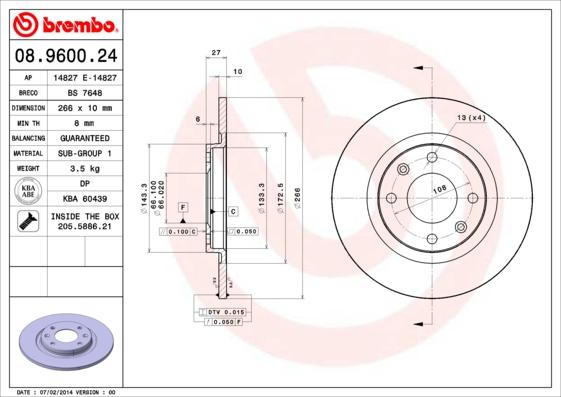 Breco BS 7648 - Гальмівний диск avtolavka.club