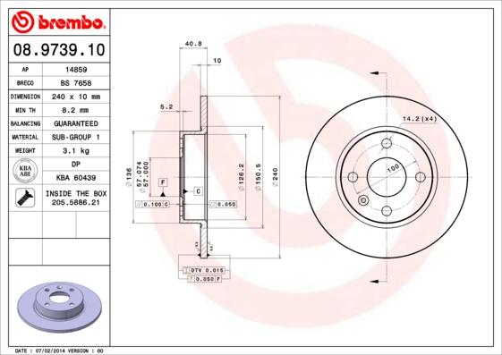 Breco BS 7658 - Гальмівний диск avtolavka.club