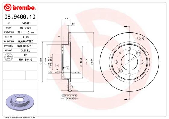 Breco BS 7666 - Гальмівний диск avtolavka.club