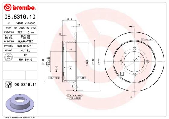 Breco BS 7605 - Гальмівний диск avtolavka.club