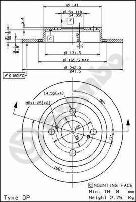 Breco BS 7613 - Гальмівний диск avtolavka.club