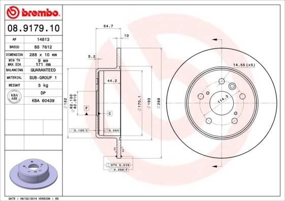 Breco BS 7612 - Гальмівний диск avtolavka.club