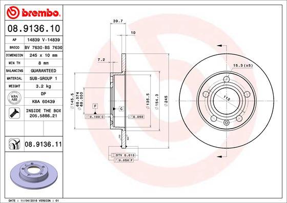 Breco BS 7630 - Гальмівний диск avtolavka.club