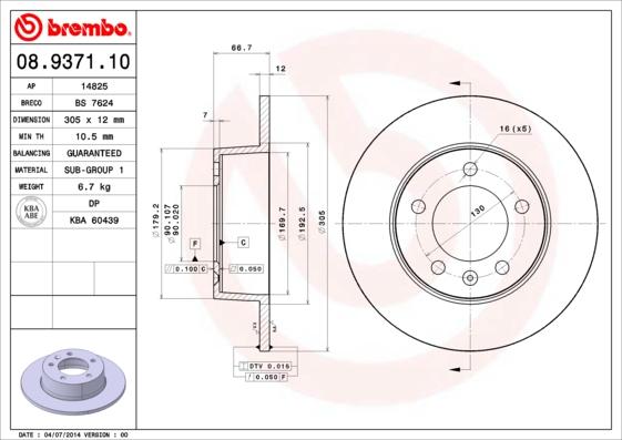 Breco BS 7624 - Гальмівний диск avtolavka.club