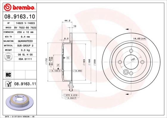 Breco BS 7622 - Гальмівний диск avtolavka.club