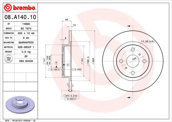 Breco BS 7675 - Гальмівний диск avtolavka.club