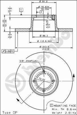 Breco BS 7074 - Гальмівний диск avtolavka.club