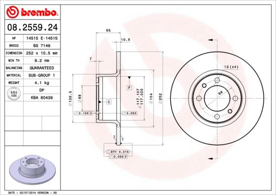 Breco BS 7149 - Гальмівний диск avtolavka.club