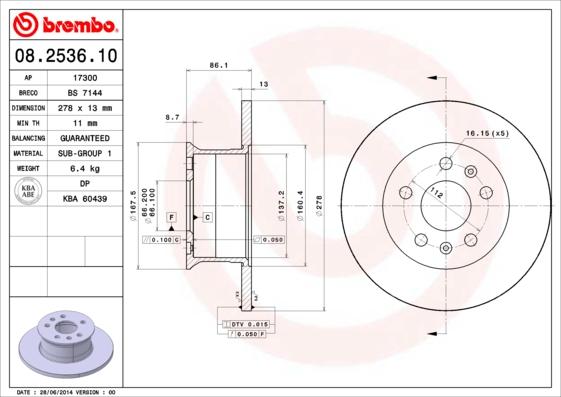 Breco BS 7144 - Гальмівний диск avtolavka.club