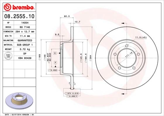 Breco BS 7146 - Гальмівний диск avtolavka.club