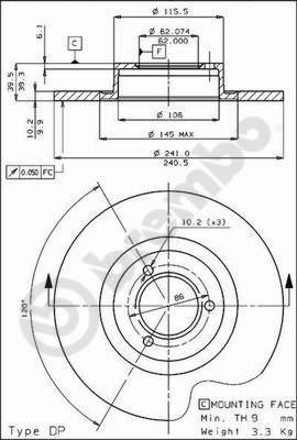 Breco BS 7164 - Гальмівний диск avtolavka.club