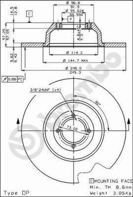 Breco BS 7166 - Гальмівний диск avtolavka.club