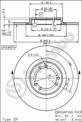 Breco BS 7163 - Гальмівний диск avtolavka.club