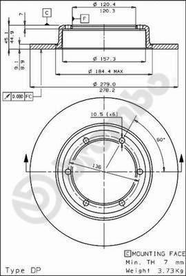 Breco BS 7181 - Гальмівний диск avtolavka.club