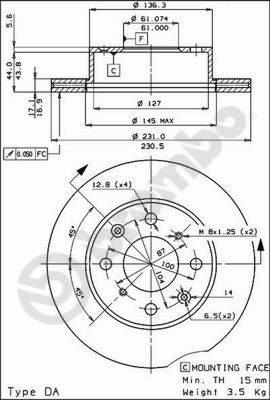 Breco BS 7892 - Гальмівний диск avtolavka.club