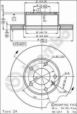 Breco BS 7846 - Гальмівний диск avtolavka.club