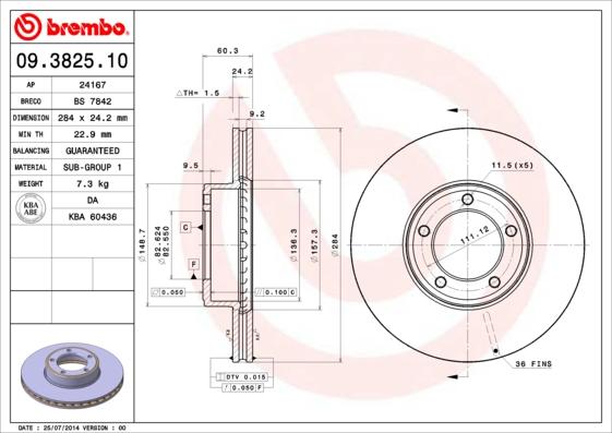 Breco BS 7842 - Гальмівний диск avtolavka.club