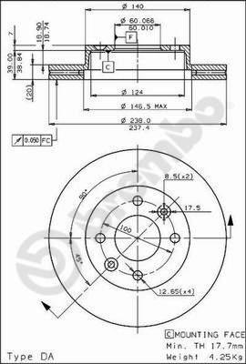 Breco BS 7856 - Гальмівний диск avtolavka.club