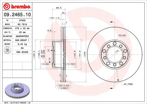 Breco BS 7818 - Гальмівний диск avtolavka.club