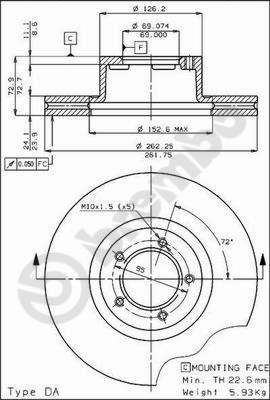 Breco BS 7833 - Гальмівний диск avtolavka.club