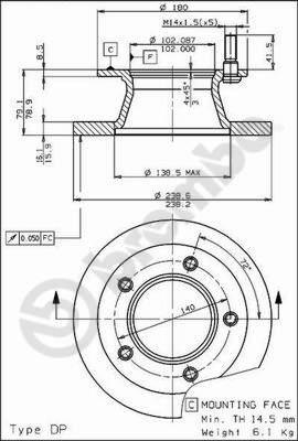 Breco BS 7390 - Гальмівний диск avtolavka.club