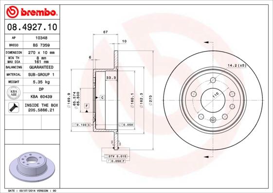 Breco BS 7359 - Гальмівний диск avtolavka.club