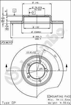 Breco BS 7351 - Гальмівний диск avtolavka.club