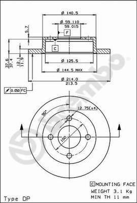 Breco BS 7380 - Гальмівний диск avtolavka.club