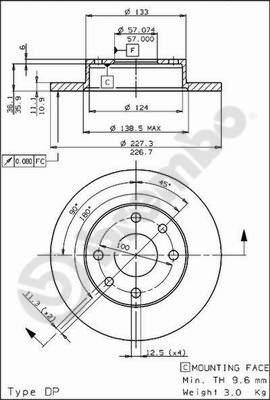 Breco BS 7381 - Гальмівний диск avtolavka.club