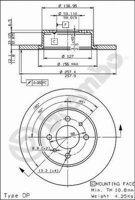 Breco BS 7333 - Гальмівний диск avtolavka.club