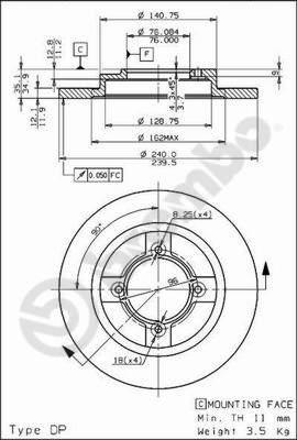 Breco BS 7321 - Гальмівний диск avtolavka.club