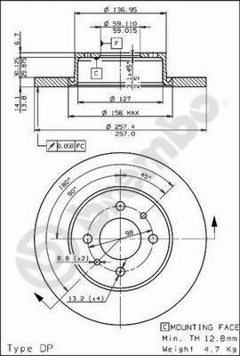 Breco BS 7373 - Гальмівний диск avtolavka.club