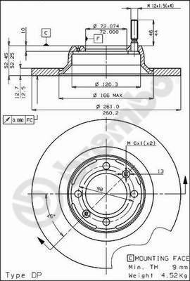 Breco BS 7248 - Гальмівний диск avtolavka.club