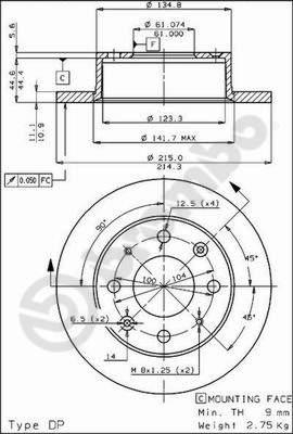 Breco BS 7258 - Гальмівний диск avtolavka.club