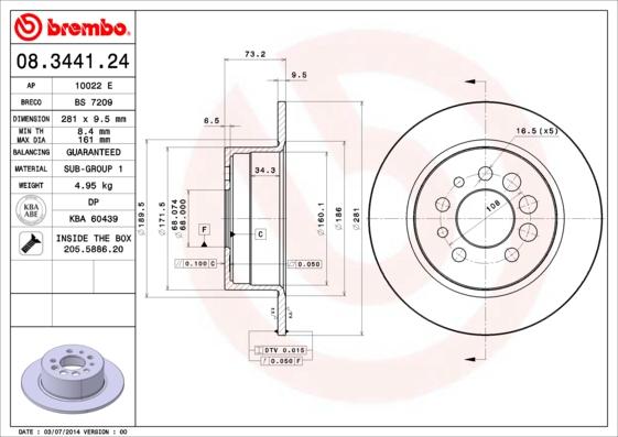 Breco BS 7209 - Гальмівний диск avtolavka.club