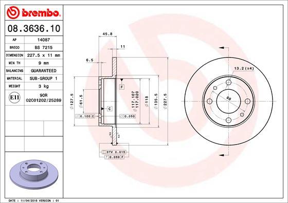 Breco BS 7215 - Гальмівний диск avtolavka.club