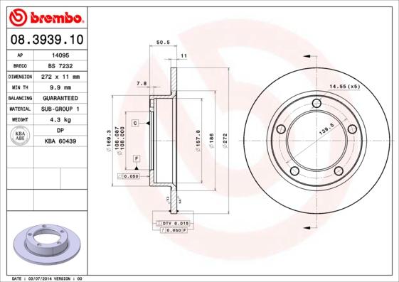 Breco BS 7232 - Гальмівний диск avtolavka.club