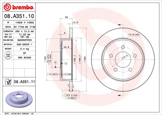 Breco BS 7749 - Гальмівний диск avtolavka.club