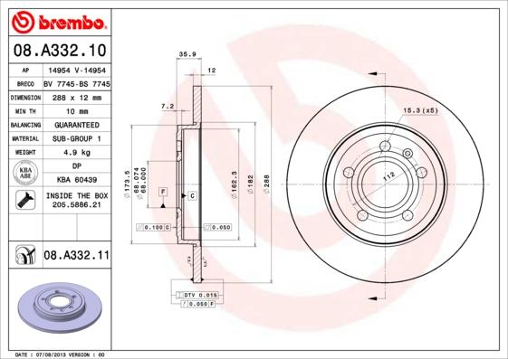 Breco BS 7745 - Гальмівний диск avtolavka.club